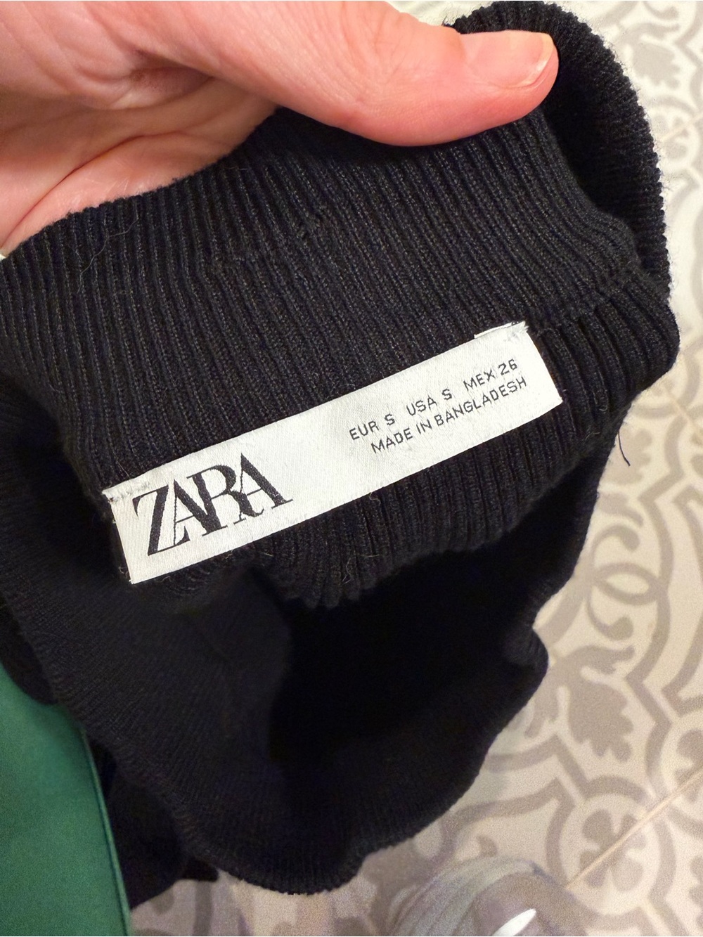 Zara Women’s Black Button-Front Knit Midi Skirt - Picture 4 of 4